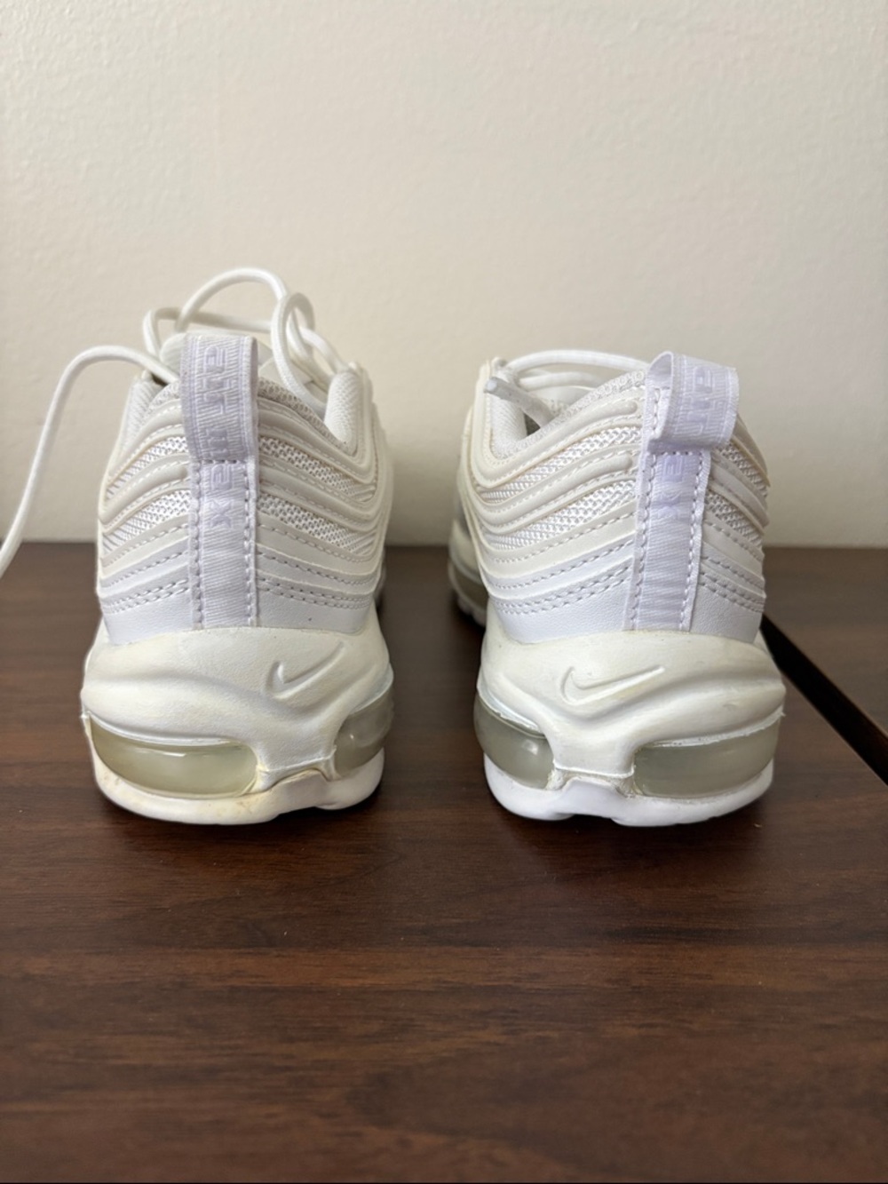 Nike Women's Air Max 97 Sneakers in Off-White/Cream - Picture 8 of 10